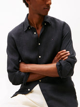 Load image into Gallery viewer, Tommy Hilfiger Washed Linen Shirt Black
