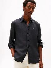 Load image into Gallery viewer, Tommy Hilfiger Washed Linen Shirt Black

