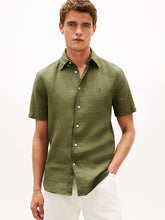 Load image into Gallery viewer, Tommy Hilfiger SS Linen Dark Artichoke
