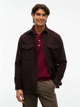 Load image into Gallery viewer, Tommy Hilfiger Relaxed Fit Wool Shirt Chocolate
