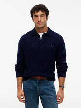 Load image into Gallery viewer, Tommy Hilfiger Pure Wool Cable Knit Rugby Jumper
