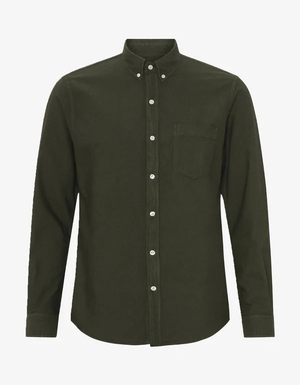 COLORFUL STANDARD BUTTON DOWN SHIRT HUNTER GREEN