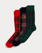 Load image into Gallery viewer, RALPH LAUREN PLAID BOXED SOCKS
