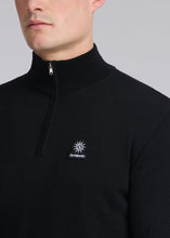 Load image into Gallery viewer, Sandbanks Merino Wool Quarter Zip Black
