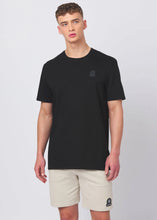 Load image into Gallery viewer, SANDBANKS RUBBERISED BADGE LOGO TSHIRT BLACK
