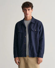 Load image into Gallery viewer, GANT TWILL OVERSHIRT NAVY
