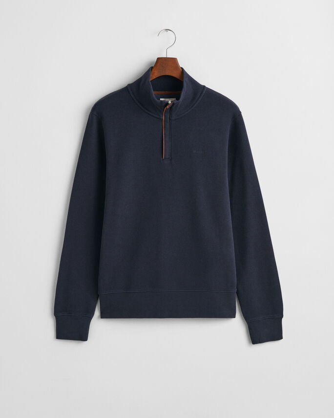 GANT SACKER RIB HALF ZIP SWEATSHIRT