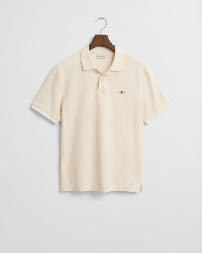 GANT TEXTURED POLO CREAM