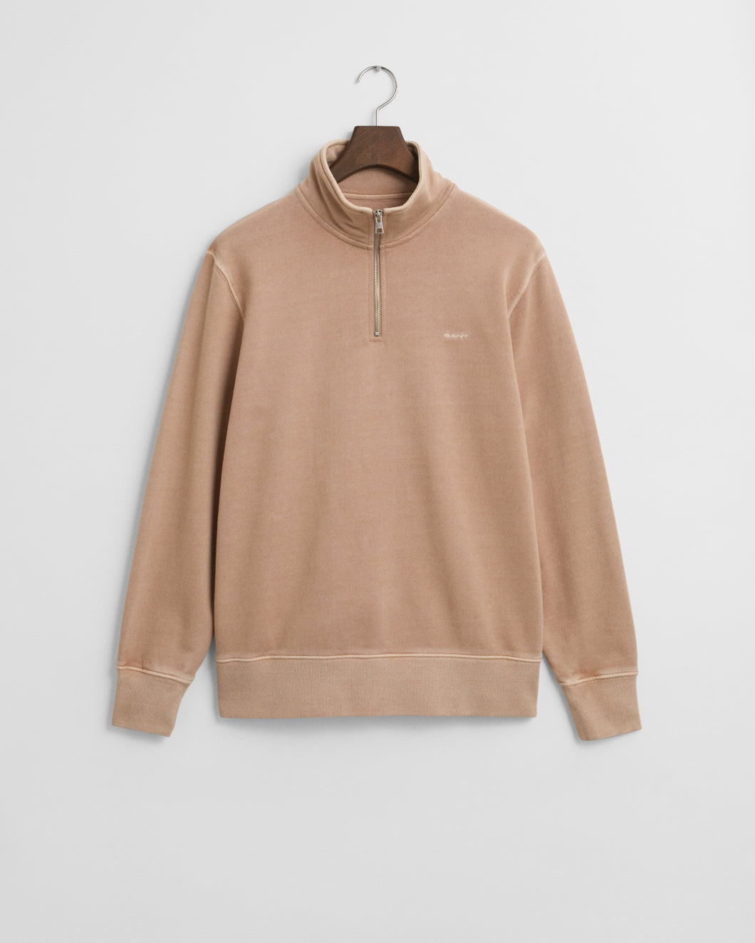 GANT SUNFADED HALF ZIP SWEATSHIRT