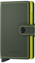 Load image into Gallery viewer, SECRID MINIWALLET MATTE GREEN &amp; LIME
